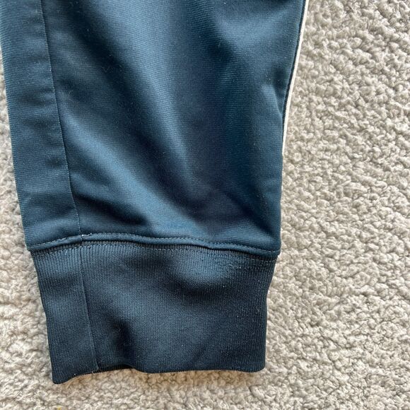 Nike Womens Athletic Workout Pants Blue Logo White Stripe Drawstring M Medium - Picture 3 of 16